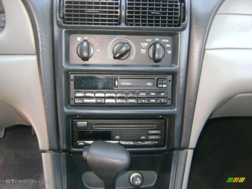 1999 Mustang V6 Coupe - Atlantic Blue Metallic / Light Graphite photo #14