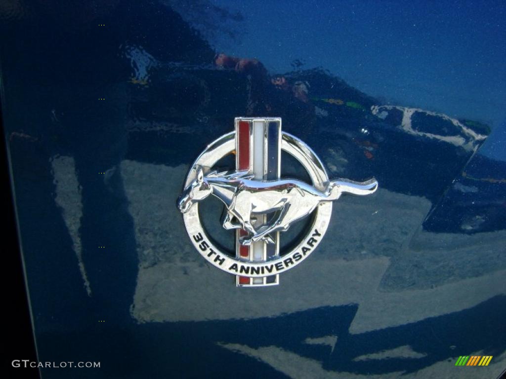 1999 Mustang V6 Coupe - Atlantic Blue Metallic / Light Graphite photo #20