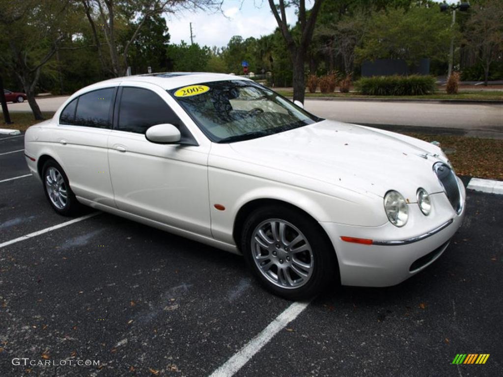 White Onyx Jaguar S-Type