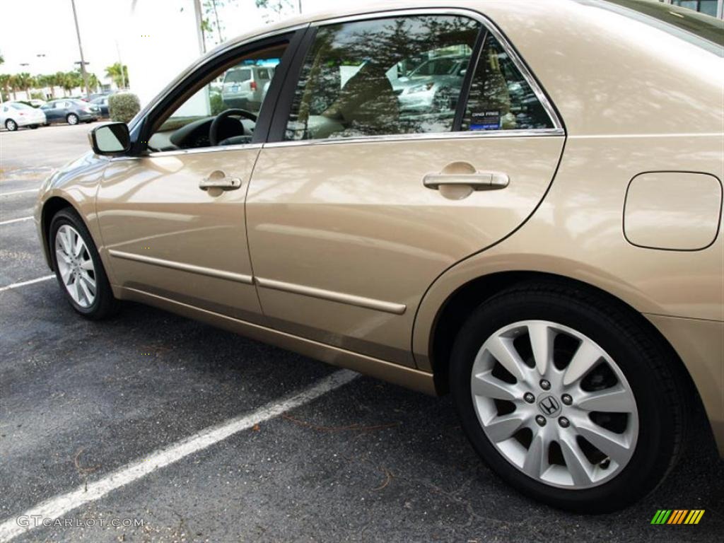 2007 Accord EX-L V6 Sedan - Desert Mist Metallic / Ivory photo #6