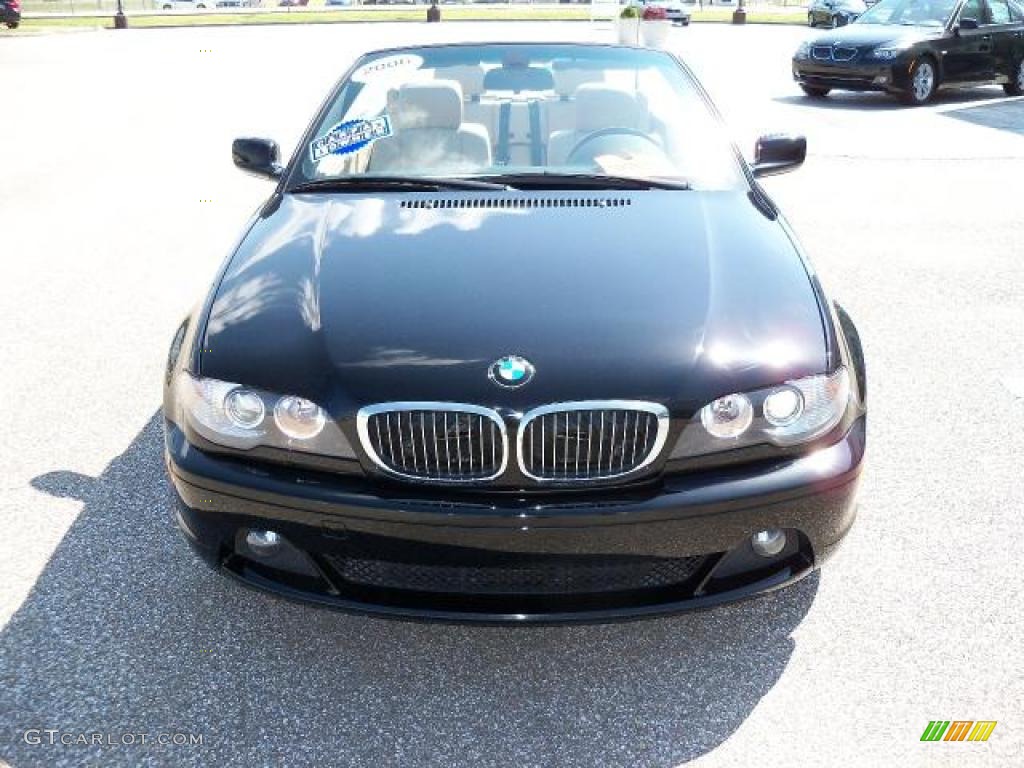 2006 3 Series 325i Convertible - Jet Black / Beige photo #10