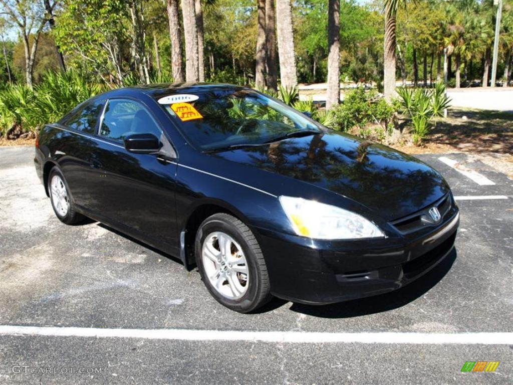 2006 Accord EX Coupe - Nighthawk Black Pearl / Black photo #1