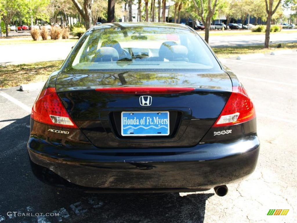 2006 Accord EX Coupe - Nighthawk Black Pearl / Black photo #4