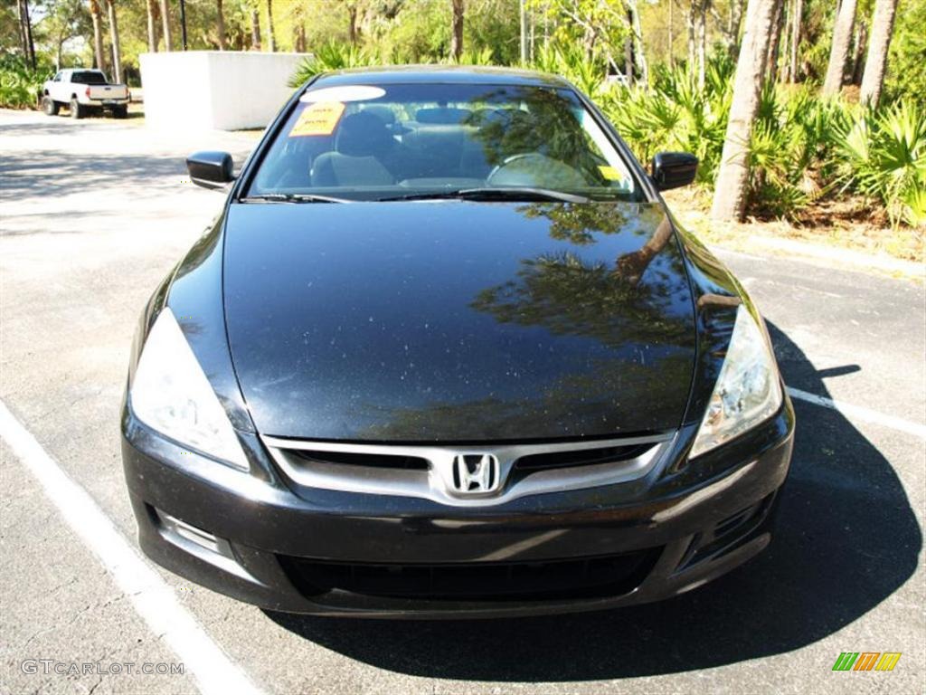 2006 Accord EX Coupe - Nighthawk Black Pearl / Black photo #7