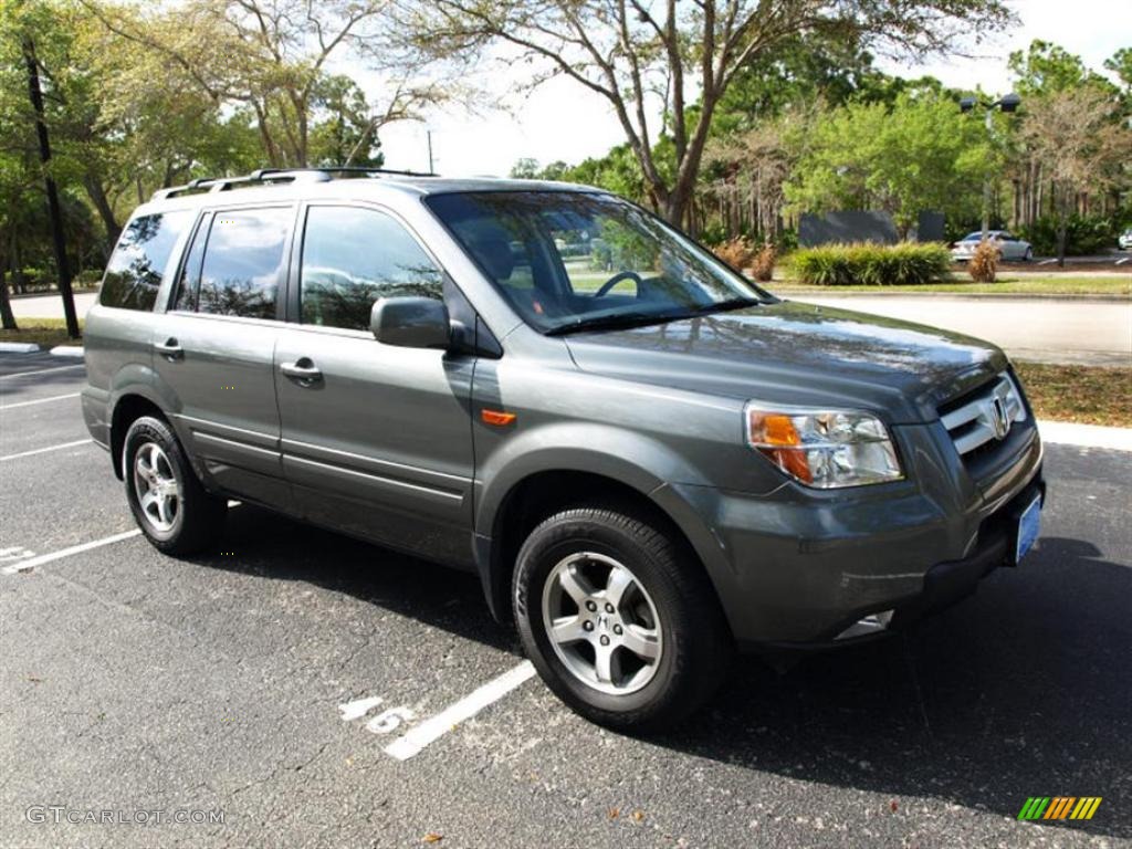 2007 Pilot EX-L - Nimbus Gray Metallic / Gray photo #1