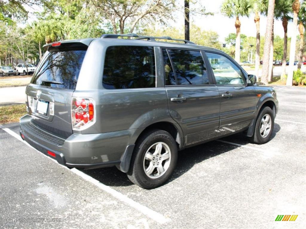 2007 Pilot EX-L - Nimbus Gray Metallic / Gray photo #3