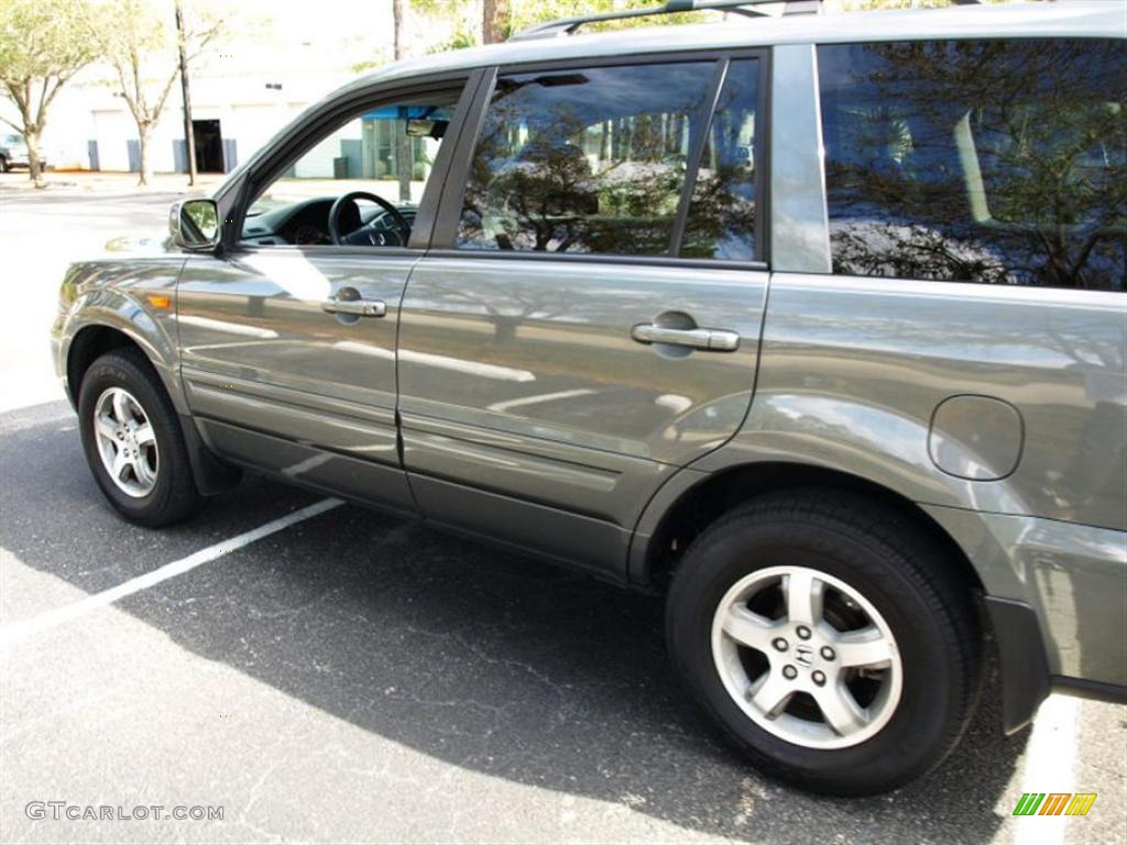 2007 Pilot EX-L - Nimbus Gray Metallic / Gray photo #6