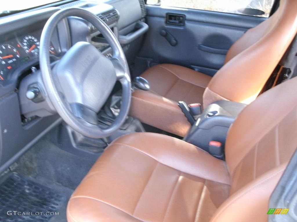 2002 Wrangler X 4x4 - Black / Camel Beige photo #7