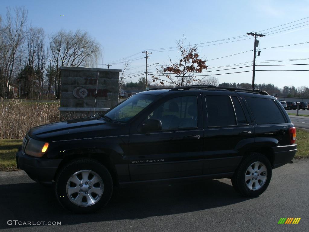 2001 Grand Cherokee Laredo 4x4 - Black / Agate photo #8