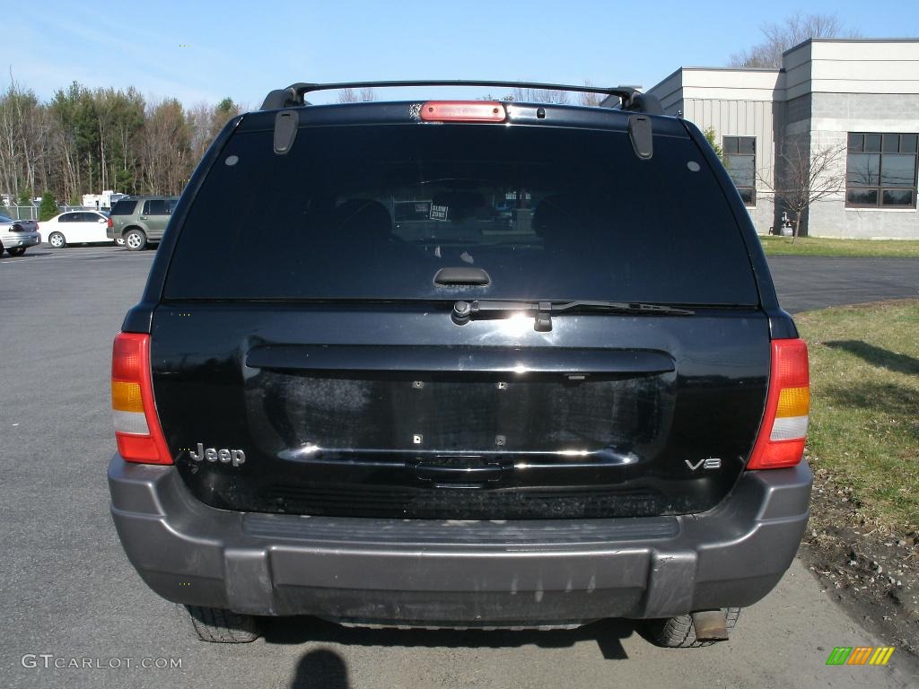 2001 Grand Cherokee Laredo 4x4 - Black / Agate photo #12