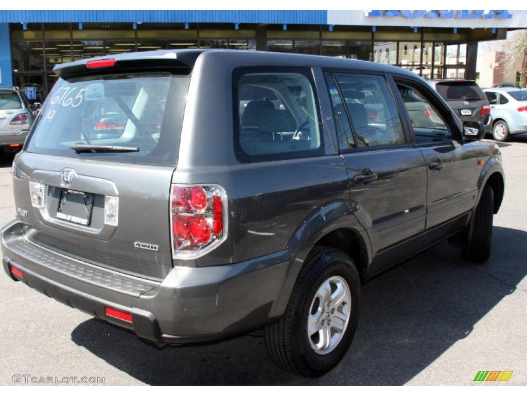 2007 Pilot LX 4WD - Nimbus Gray Metallic / Gray photo #6