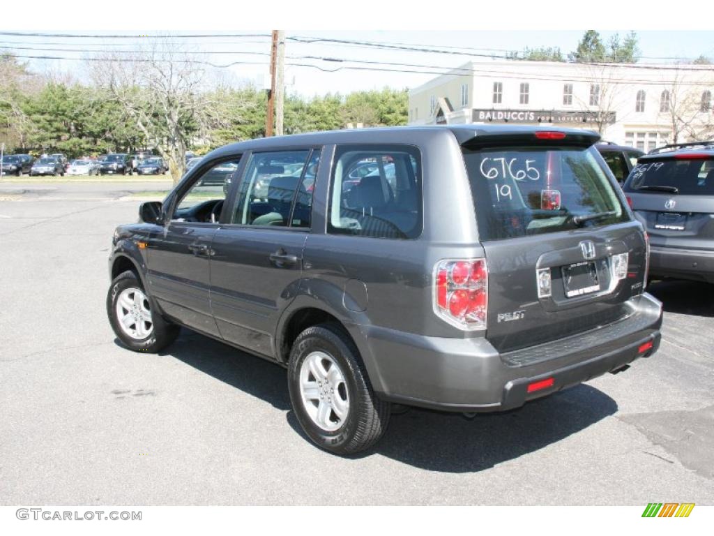 2007 Pilot LX 4WD - Nimbus Gray Metallic / Gray photo #9