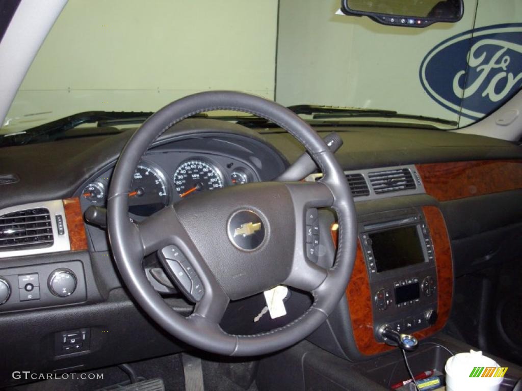 2009 Silverado 1500 LTZ Extended Cab 4x4 - Blue Granite Metallic / Ebony photo #11