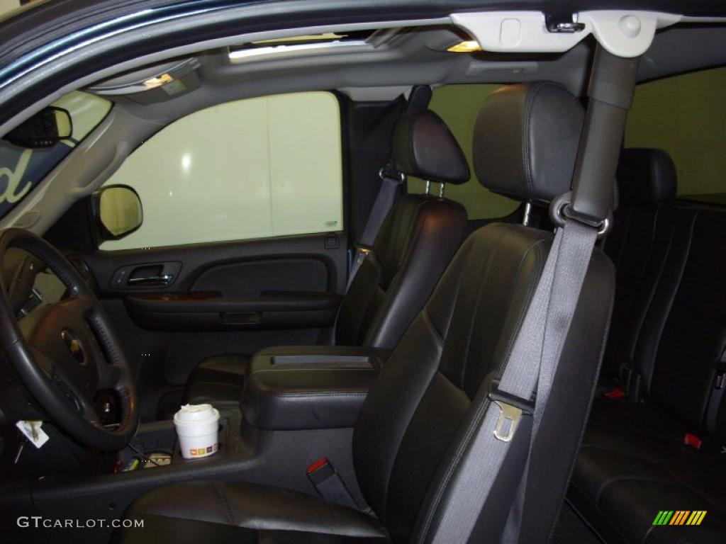 2009 Silverado 1500 LTZ Extended Cab 4x4 - Blue Granite Metallic / Ebony photo #16