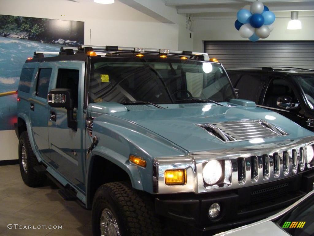 2007 H2 SUV - Glacier Blue Metallic / Ebony Black photo #1