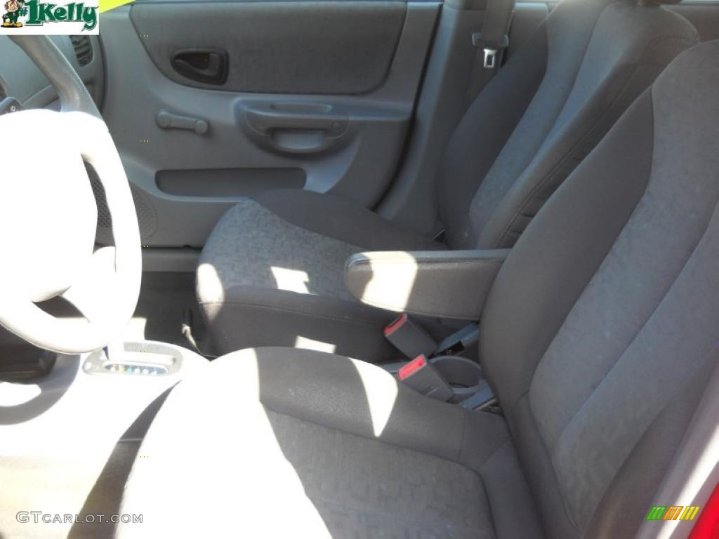 2005 Accent GLS Sedan - Retro Red / Gray photo #9