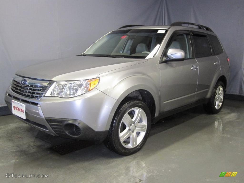 2009 Forester 2.5 X Premium - Steel Silver Metallic / Platinum photo #1