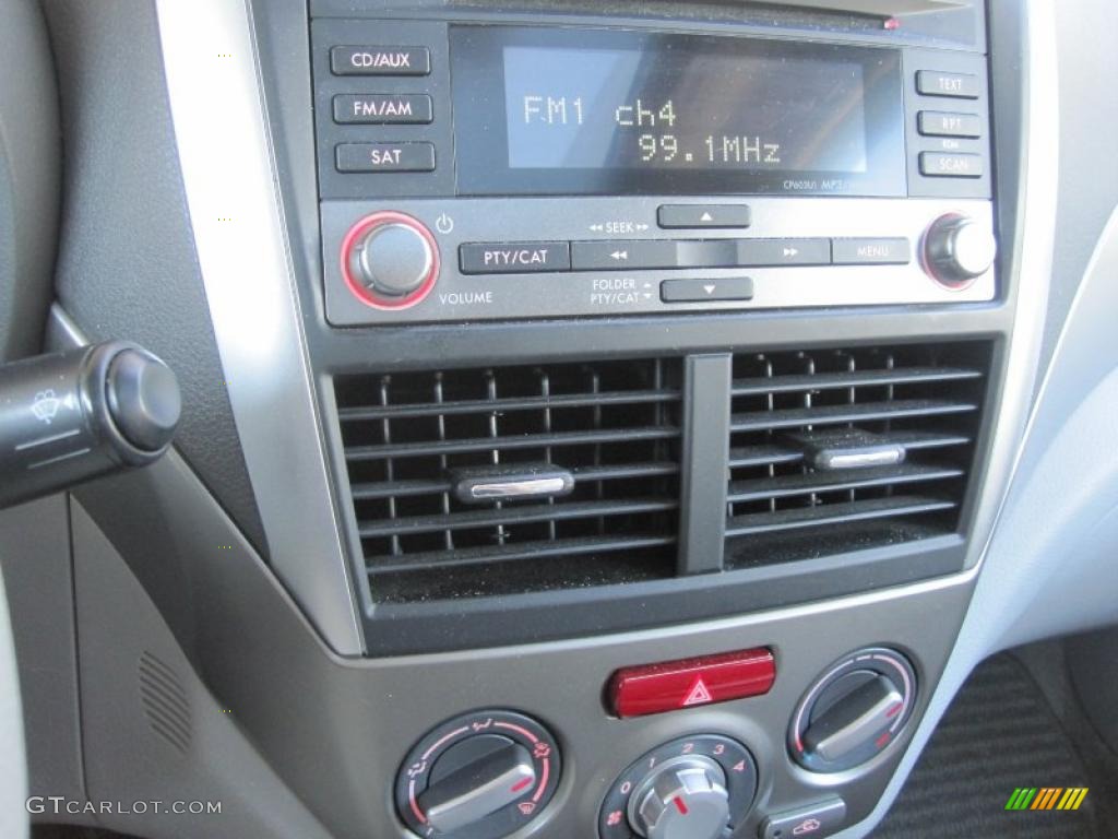 2009 Forester 2.5 X Premium - Steel Silver Metallic / Platinum photo #12