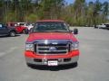 2006 Red Clearcoat Ford F250 Super Duty XLT Crew Cab  photo #2