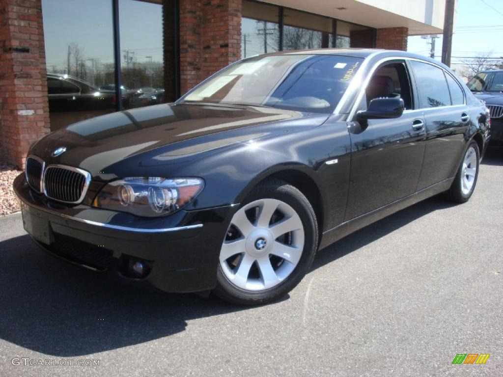 2008 7 Series 750Li Sedan - Black Sapphire Metallic / Black photo #1