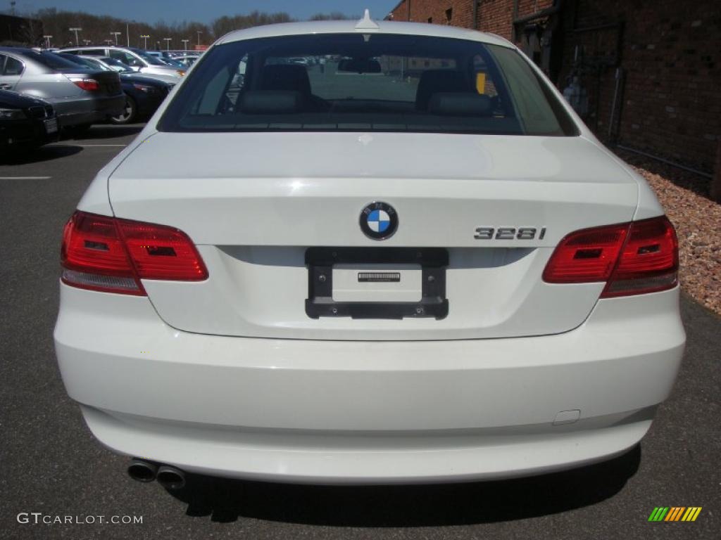 2008 3 Series 328i Coupe - Alpine White / Black photo #4