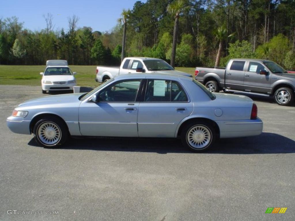 2001 Grand Marquis LS - Light Blue Metallic / Light Graphite photo #8