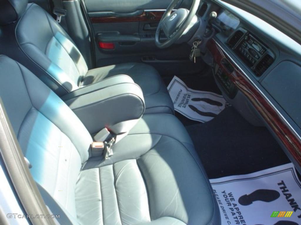 2001 Grand Marquis LS - Light Blue Metallic / Light Graphite photo #16