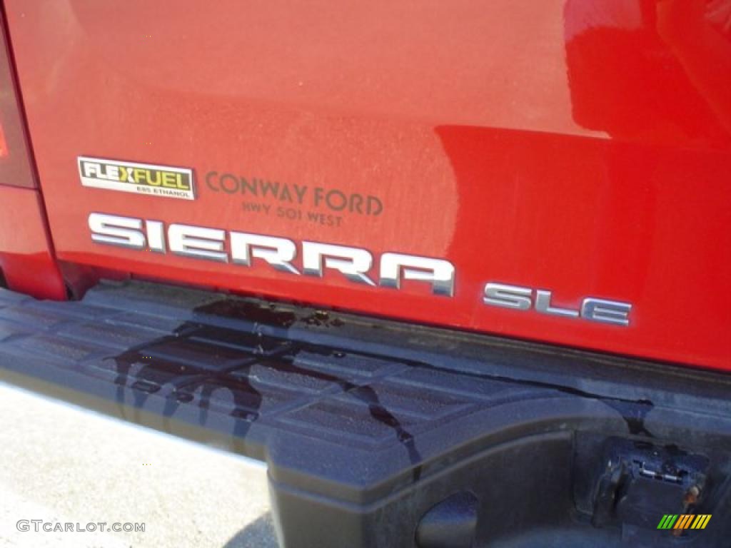 2007 Sierra 1500 SLE Regular Cab - Fire Red / Ebony Black photo #15