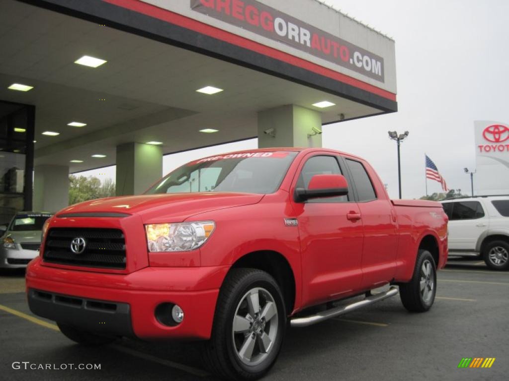2009 Tundra TRD Sport Double Cab - Radiant Red / Black photo #1