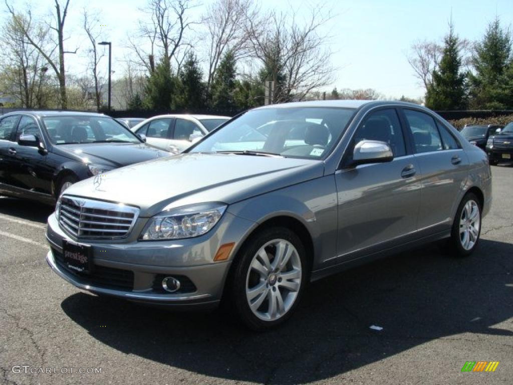 2009 C 300 4Matic - Palladium Silver Metallic / Black photo #1