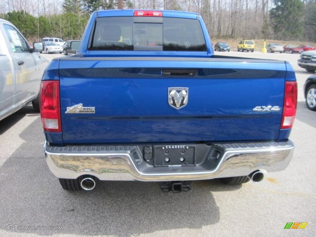 2010 Ram 1500 Big Horn Quad Cab 4x4 - Deep Water Blue Pearl / Dark Slate/Medium Graystone photo #5