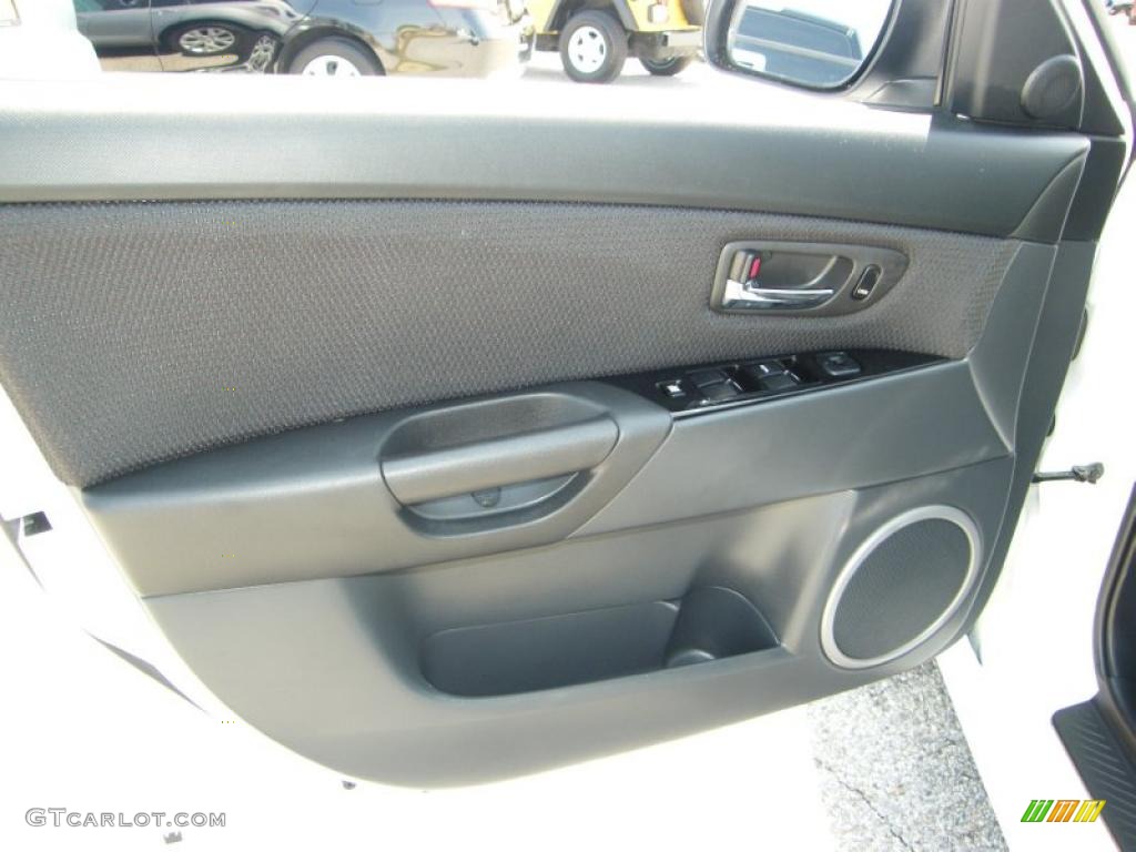 2008 MAZDA3 s Touring Hatchback - Crystal White Pearl Mica / Black photo #17