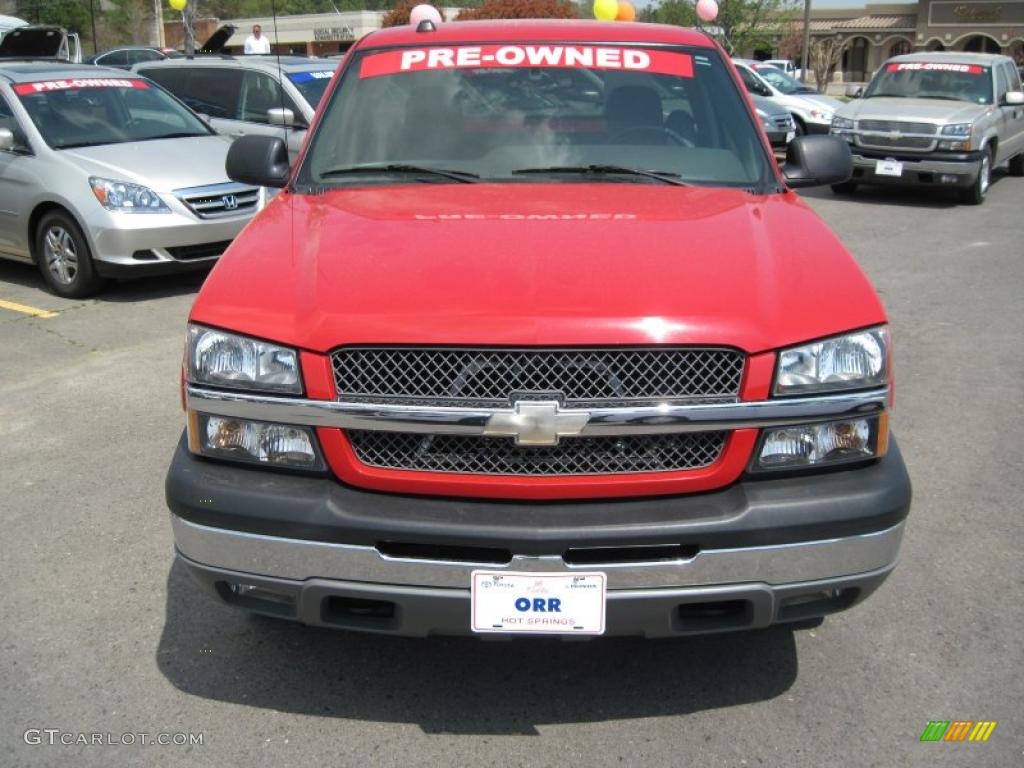 2005 Silverado 1500 Z71 Regular Cab 4x4 - Victory Red / Dark Charcoal photo #8