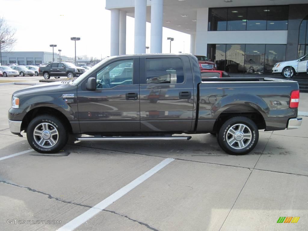 2006 F150 XLT SuperCrew - Dark Stone Metallic / Tan photo #3