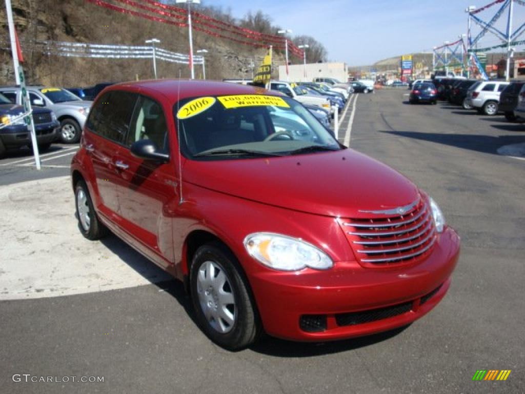 2006 PT Cruiser Touring - Inferno Red Crystal Pearl / Pastel Pebble Beige photo #6