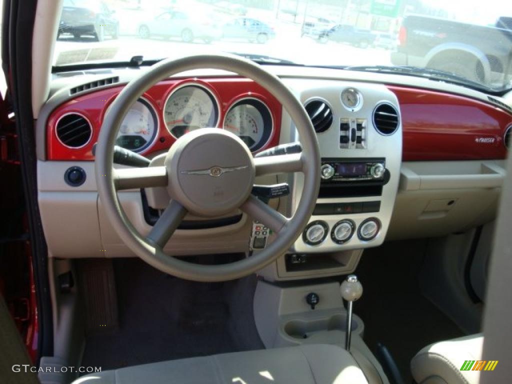 2006 PT Cruiser Touring - Inferno Red Crystal Pearl / Pastel Pebble Beige photo #20