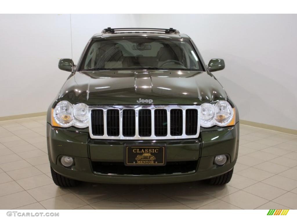 2008 Grand Cherokee Limited 4x4 - Jeep Green Metallic / Dark Khaki/Light Graystone photo #2