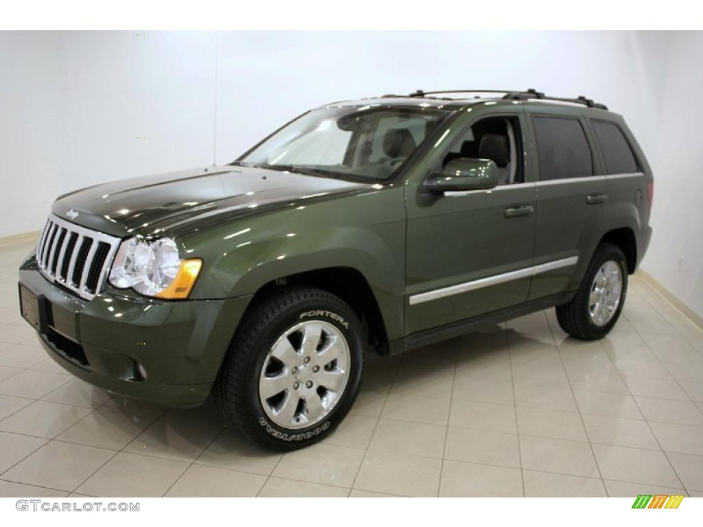 2008 Grand Cherokee Limited 4x4 - Jeep Green Metallic / Dark Khaki/Light Graystone photo #3