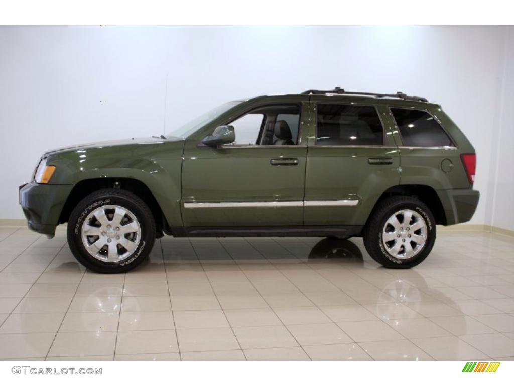 2008 Grand Cherokee Limited 4x4 - Jeep Green Metallic / Dark Khaki/Light Graystone photo #4