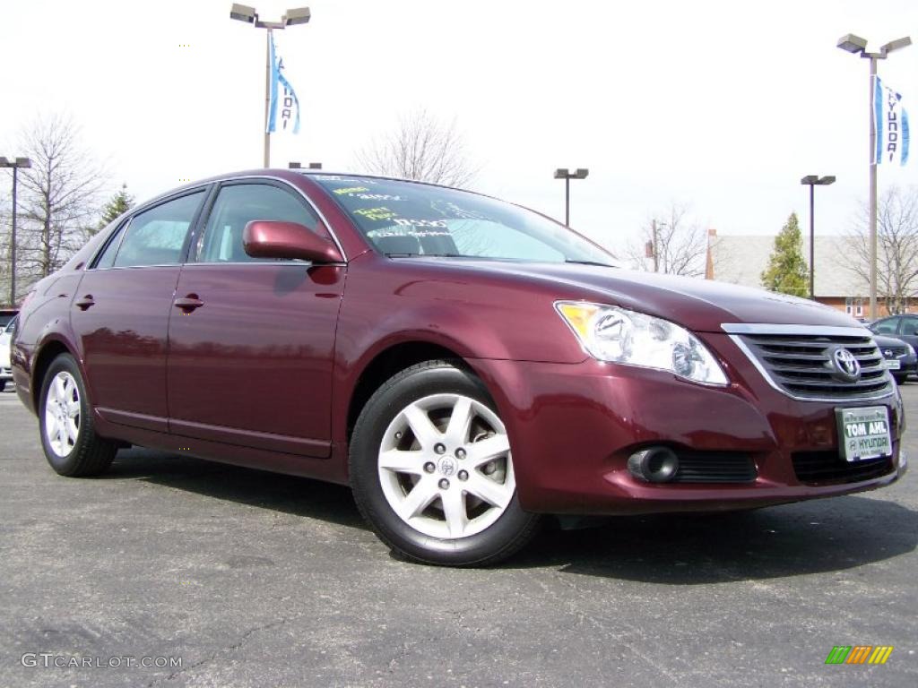 2009 Avalon XL - Cassis Red Pearl / Light Gray photo #1