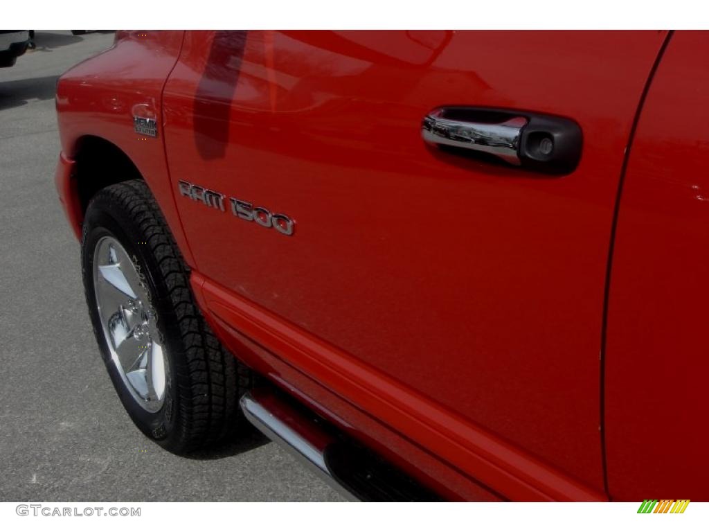 2006 Ram 1500 Sport Quad Cab 4x4 - Flame Red / Medium Slate Gray photo #13