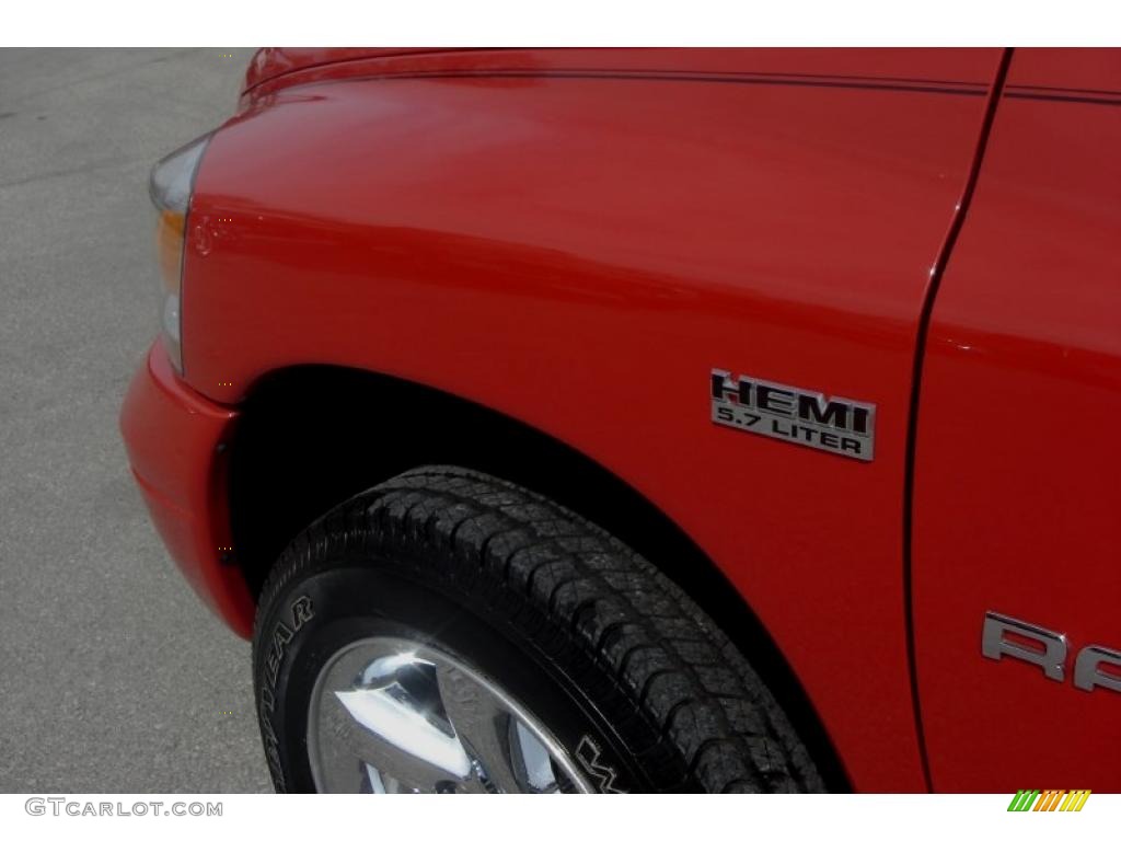 2006 Ram 1500 Sport Quad Cab 4x4 - Flame Red / Medium Slate Gray photo #15