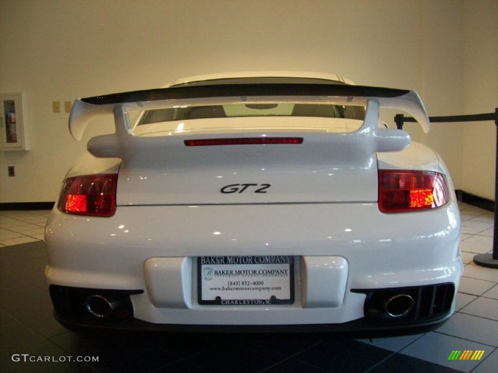 2008 911 GT2 - Carrara White / Black photo #2
