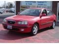 2002 Rally Red Hyundai Elantra GT Hatchback  photo #1