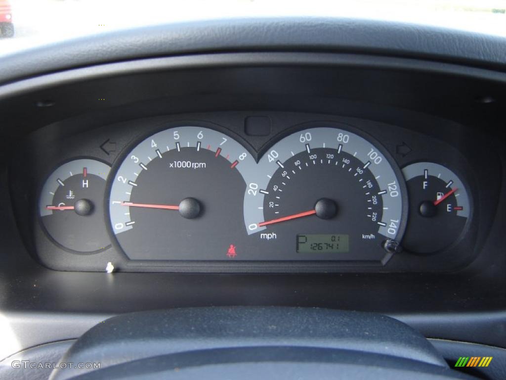 2002 Elantra GT Hatchback - Rally Red / Dark Gray photo #11