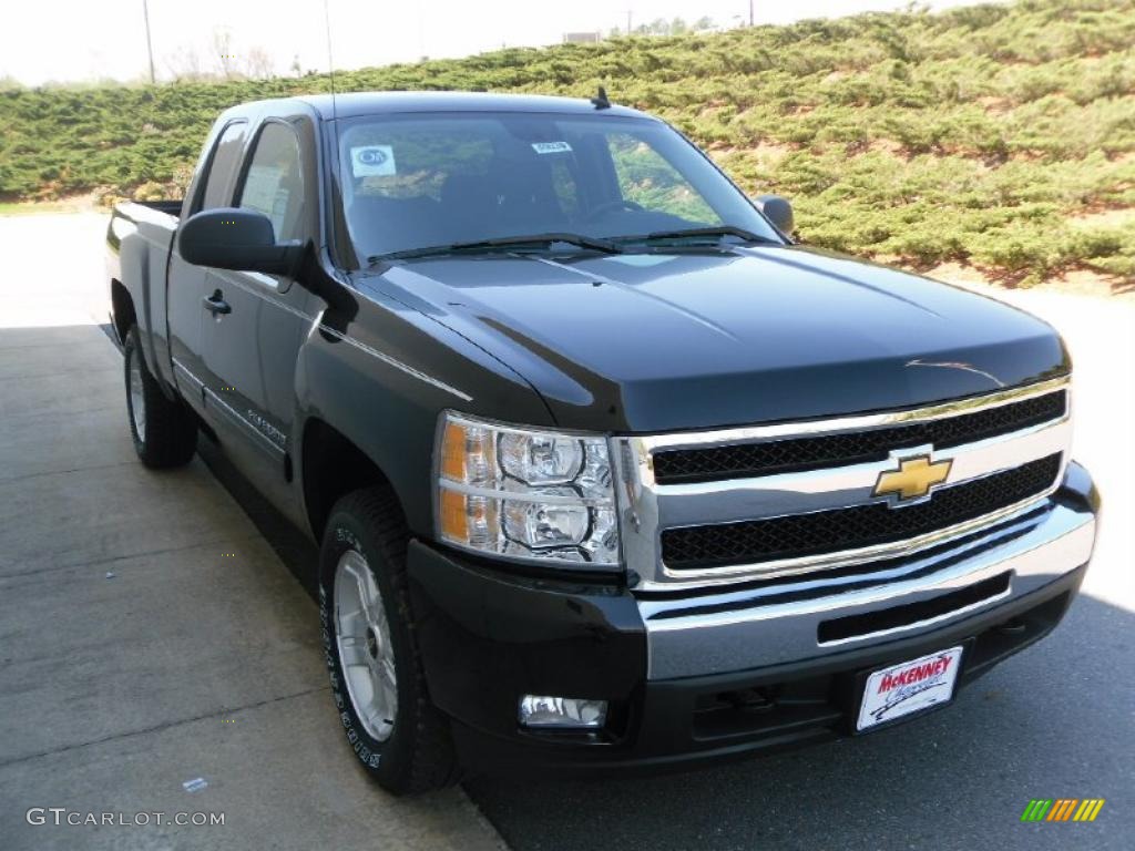 2010 Silverado 1500 LT Extended Cab 4x4 - Black / Ebony photo #6