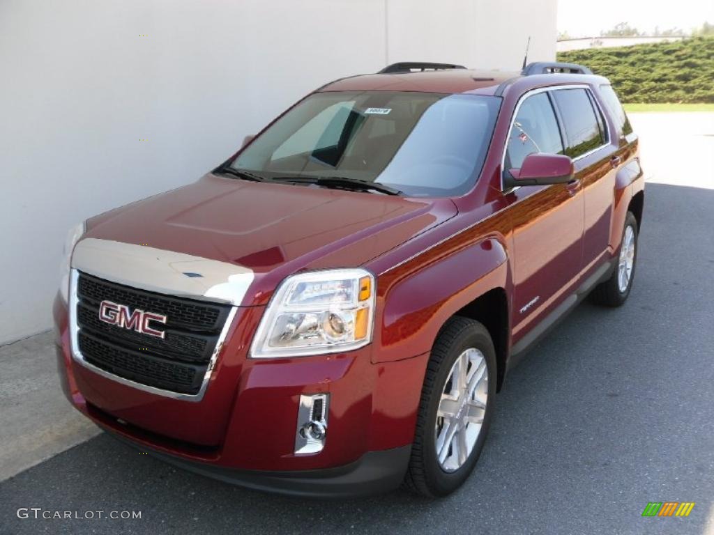 2010 Terrain SLE - Merlot Jewel Metallic / Jet Black photo #1