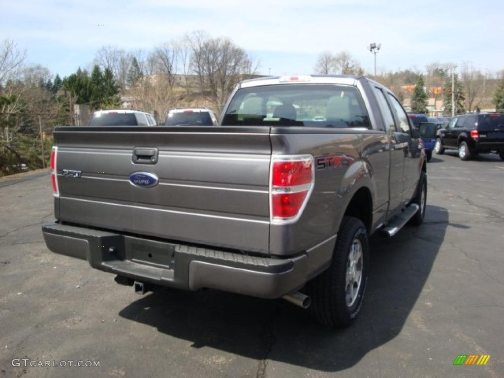 2010 F150 STX SuperCab 4x4 - Sterling Grey Metallic / Medium Stone photo #3