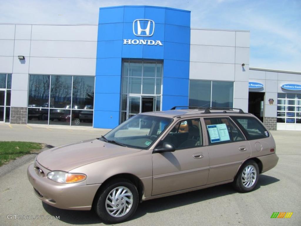 1999 Escort SE Wagon - Mocha Frost Metallic / Medium Prairie Tan photo #1