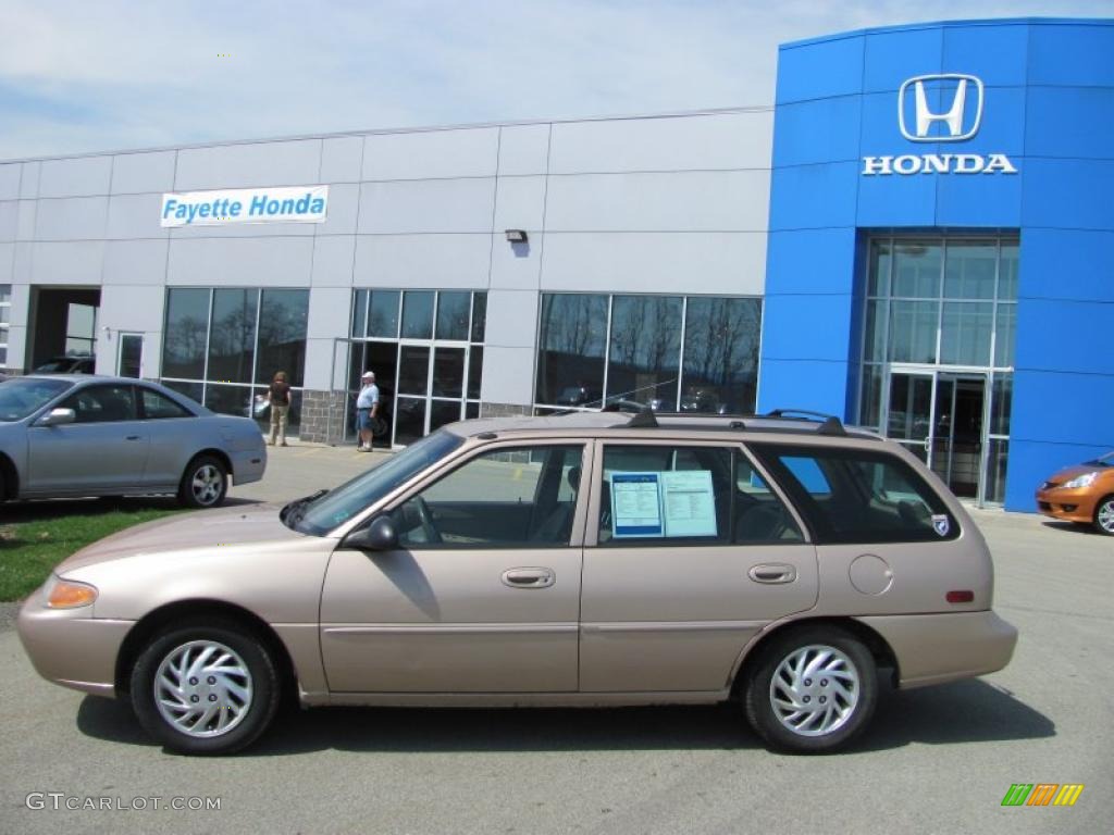 1999 Escort SE Wagon - Mocha Frost Metallic / Medium Prairie Tan photo #2